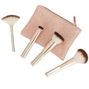 Candie Couture by Margaret Josephs 4 piece Mini Brush Set + Travel Bag